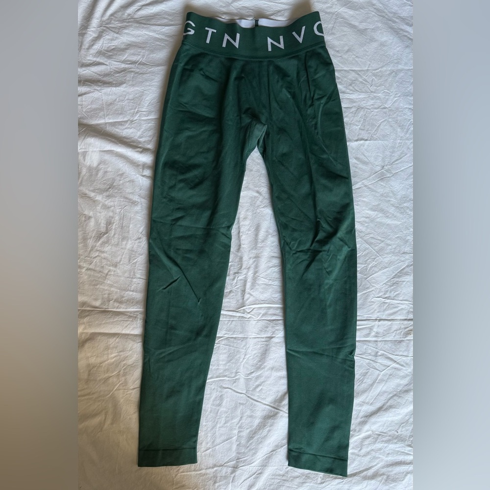 NVGTN Emerald Green Sport Seamless Leggings Size Medium - Picture 4 of 10